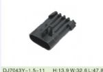 Automotive female connector  DJ7043Y-1.5-11 with mating retainer