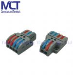 Wago Electric Terminal Block Cable Connector Pct-222 Gray Splicing Connector with Operating Levers